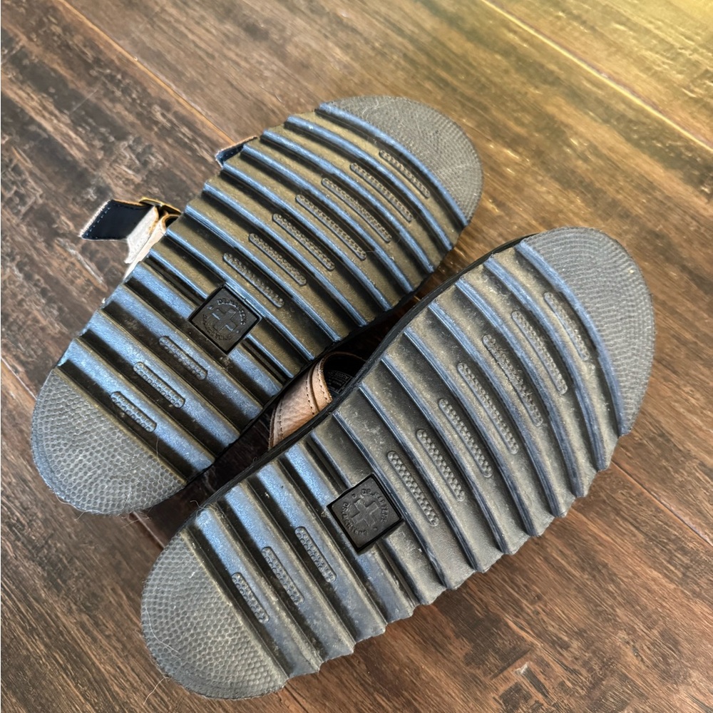 Doc Martens Tan and Black Sandals - Picture 6 of 6